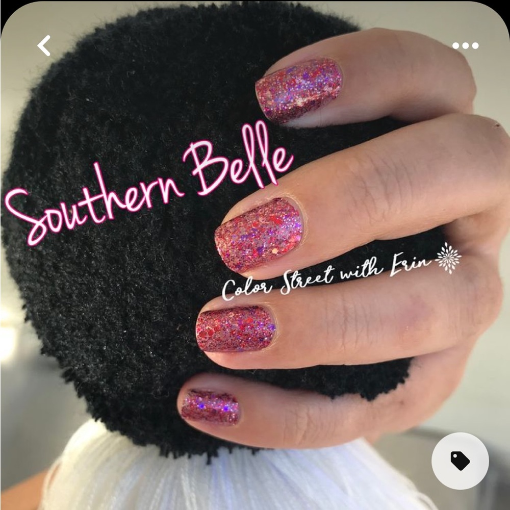 *Retired* Color Street: Southern Belle | Pink Purple Glitter Sparkle Party - Picture 2 of 8